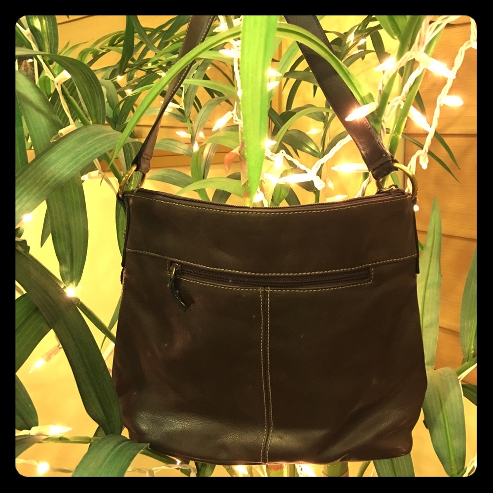 👜 Bass - leather shoulder bag - brown ❤️
